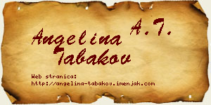Angelina Tabakov vizit kartica